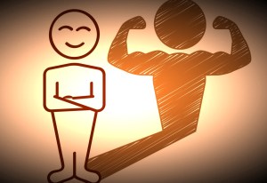 Strichmnnchen mit Muskeln